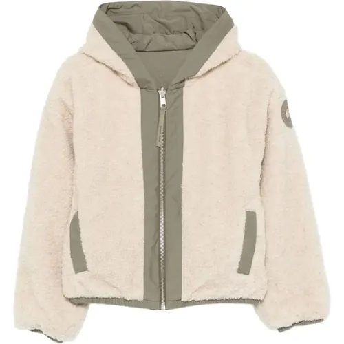 Light Jackets, female, , Size: L Reversible Hooded Fleece Jacket - Canada Goose - Modalova