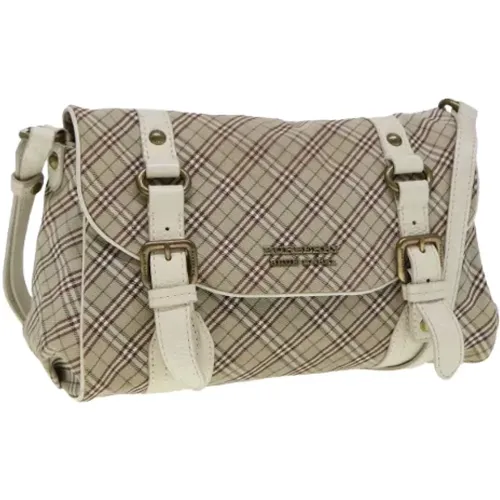 Pre-owned Cross Body Bags, female, , Size: ONE SIZE Pre-owned Canvas shoulder-bags - Burberry Vintage - Modalova