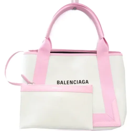 Pre-owned Tote Bags, female, , Size: ONE SIZE Pre-owned Canvas handbags - Balenciaga Vintage - Modalova