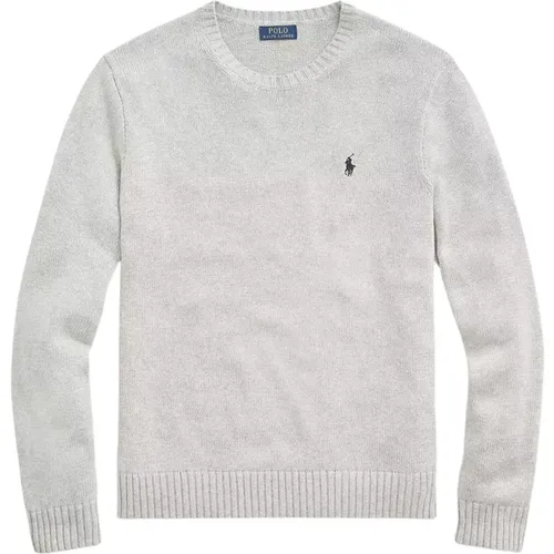 Grauer Baumwollpullover , Herren, Größe: M - Ralph Lauren - Modalova