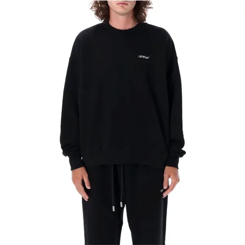 Schwarz Weiß Strickwaren Windy Arrow Crewneck , Herren, Größe: S - Off White - Modalova