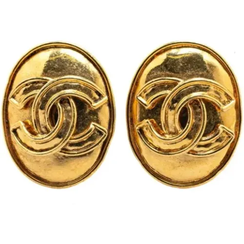 Pre-owned Jewellery, female, , Size: ONE SIZE Pre-owned Fabric earrings - Chanel Vintage - Modalova