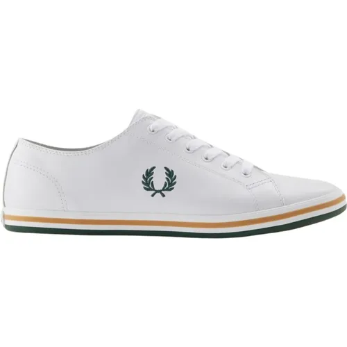 Classic Leather Sneakers with Laurel Embroidery , male, Sizes: 10 UK - Fred Perry - Modalova