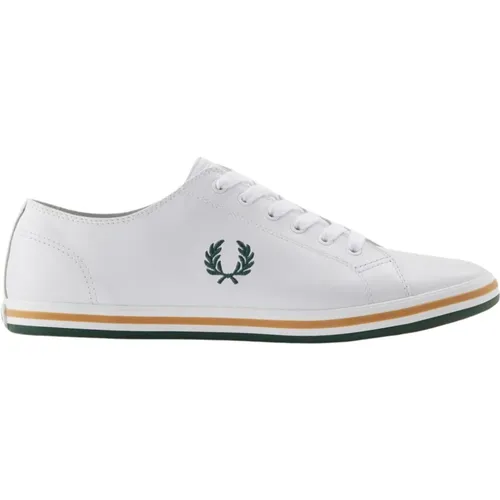 Classic Leather Sneakers with Laurel Embroidery , male, Sizes: 9 UK, 7 UK, 8 UK, 10 UK - Fred Perry - Modalova