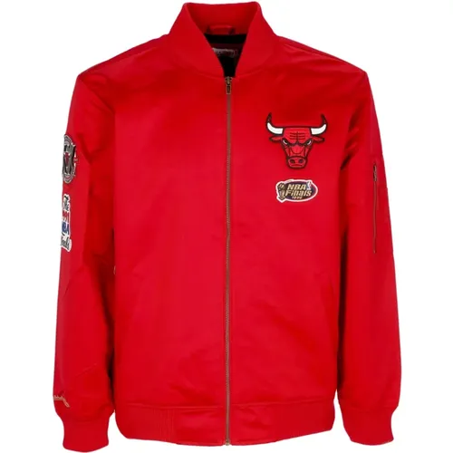 Zip-throughs, male, , Size: XL Chicago Bulls NBA Bomber Jacket Lightweight - Mitchell & Ness - Modalova