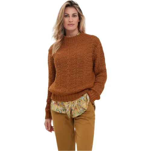 Classic Crew Neck Sweater , female, Sizes: M, XS - Alpha Studio - Modalova