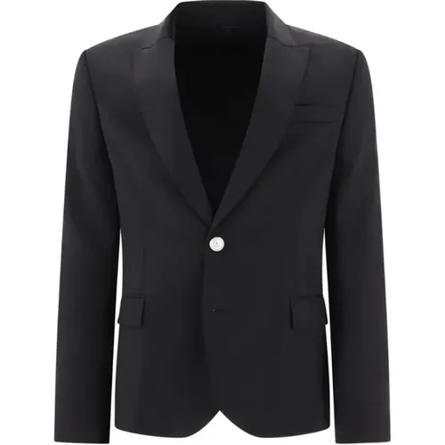 Schwarze Jacken für Männer - Balmain - Modalova