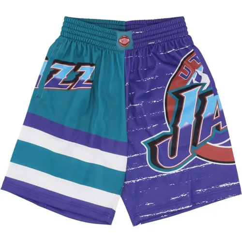 Sportswear, male, , Size: XL Utah Jazz Basketball Shorts - Mitchell & Ness - Modalova