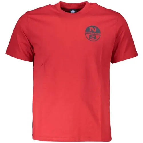 Druck Logo Rundhals T-Shirt - North Sails - Modalova