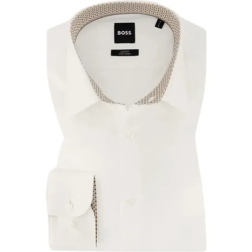 Slim Fit Cotton Shirt , male, Sizes: M - Hugo Boss - Modalova