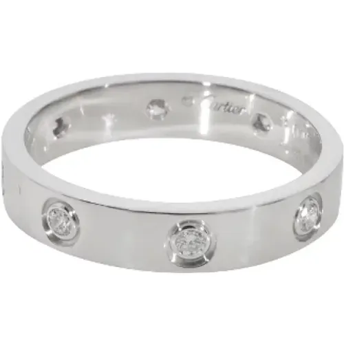 Pre-owned White Gold rings , female, Sizes: ONE SIZE - Cartier Vintage - Modalova