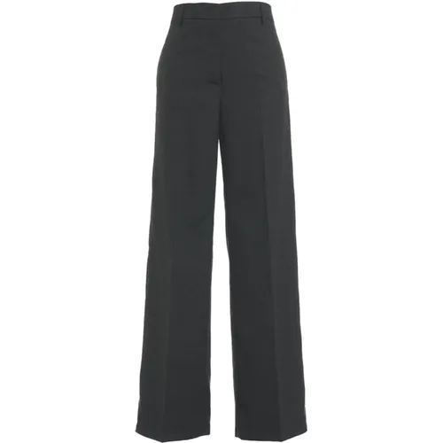 Grey Glencheck Trousers Aw24 , female, Sizes: M - Gender - Modalova