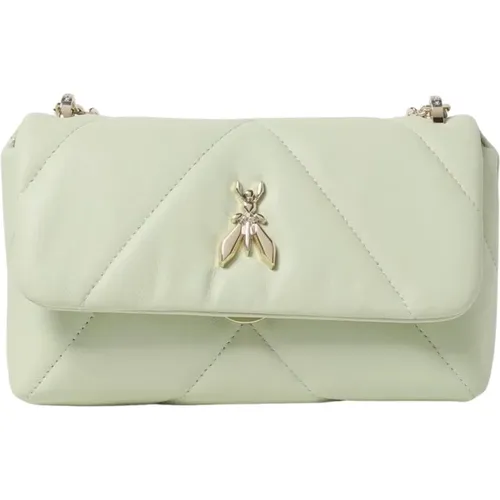 Shoulder Bags, female, , Size: ONE SIZE Fly Puffy Chevron Quilted Crossbody Bag - PATRIZIA PEPE - Modalova