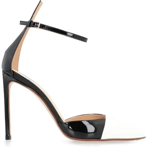 High Heel Sandals, female, , Size: 9 1/2 US Pointy Toe Stiletto Heel Sandals - Francesco Russo - Modalova