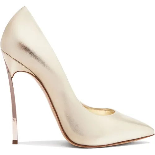 Goldene Blade Pumps , Damen, Größe: 39 EU - Casadei - Modalova