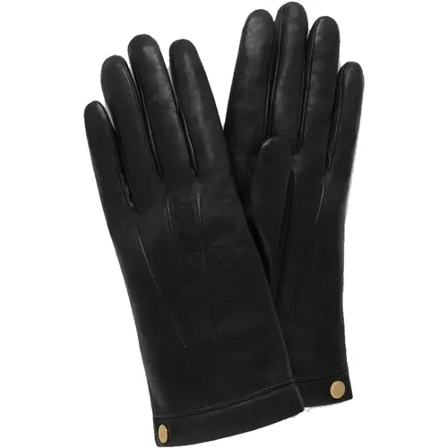 Soft Nappa Leather Gloves, , female, Sizes: 8 IN, 6 1/2 IN - Mulberry - Modalova