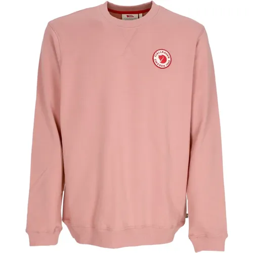 Logo Crewneck Sweatshirt Dusty Rose , unisex, Größe: M - Fjällräven - Modalova