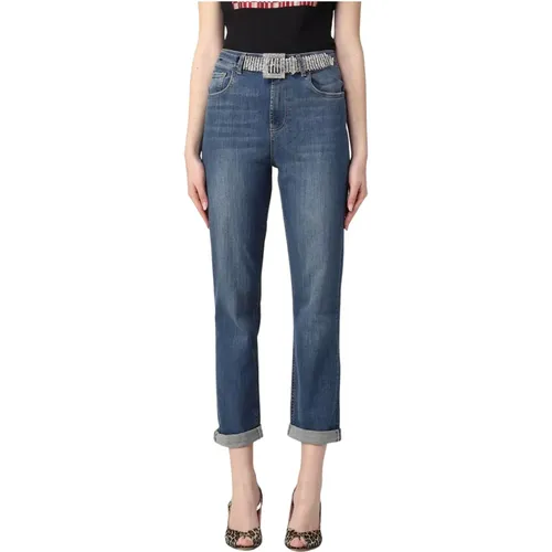 Modern Fit High Waist Cropped Jeans , female, Sizes: W25, W26, W27 - Liu Jo - Modalova