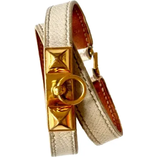 Pre-owned Jewellery, female, , Size: ONE SIZE Pre-owned Leather bracelets - Hermès Vintage - Modalova