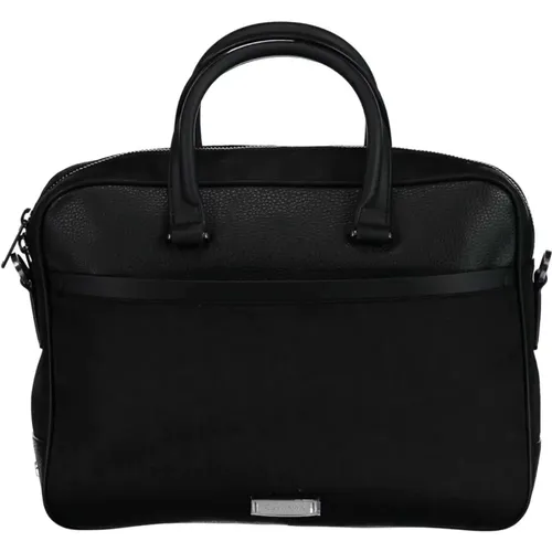 Schwarze Laptoptasche mit Verstellbarem Gurt - Calvin Klein - Modalova