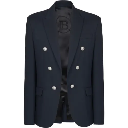 Button Jacket , male, Sizes: L, 2XL, XL, M - Balmain - Modalova