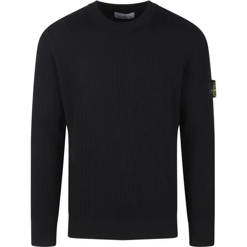 Gerippter Wollpullover Fw24 - Stone Island - Modalova