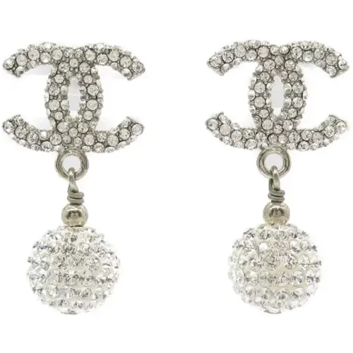 Pre-owned Jewellery, female, , Size: ONE SIZE Pre-owned Metal earrings - Chanel Vintage - Modalova