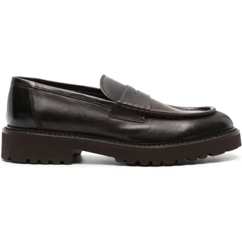 Leather Loafers - Triumph Model , male, Sizes: 11 UK - Doucal's - Modalova