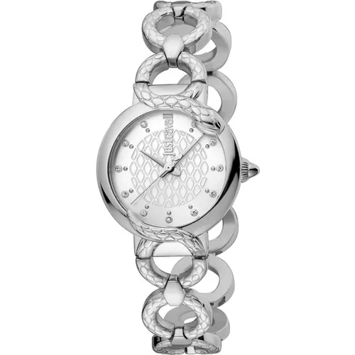 Watches, female, , Size: ONE SIZE Elegant Stainless Steel Analog Watch - Just Cavalli - Modalova