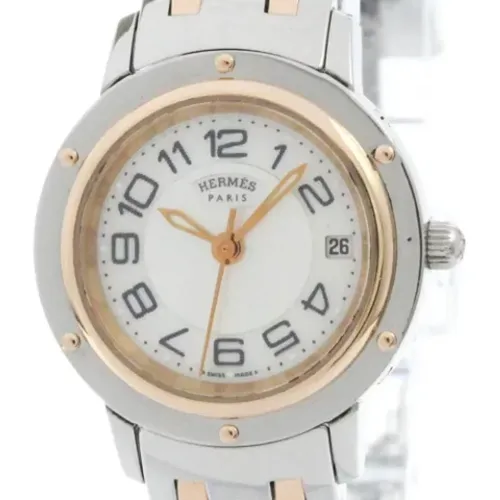 Pre-owned Watches, female, , Size: ONE SIZE Pre-owned Stainless Steel watches - Hermès Vintage - Modalova