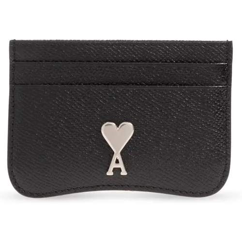 Card holder with logo , unisex, Sizes: ONE SIZE - Ami Paris - Modalova