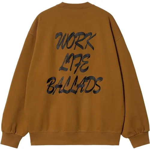 Arbeits Varsity Sweatshirt , Herren, Größe: XL - Carhartt WIP - Modalova