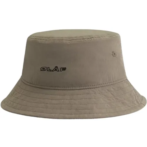 Stylischer Nylon Bucket Hat , Herren, Größe: ONE Size - Olaf Hussein - Modalova