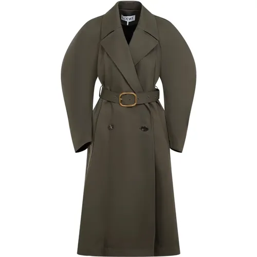 Cotton Coat Aw24 , female, Sizes: XS - Loewe - Modalova