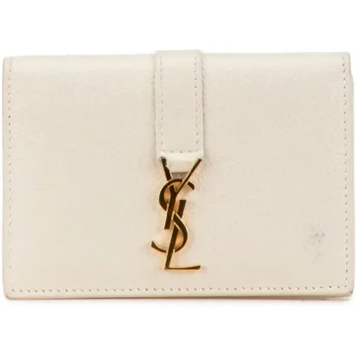 Pre-owned Wallets, female, , Size: ONE SIZE Pre-owned Leather wallets - Yves Saint Laurent Vintage - Modalova