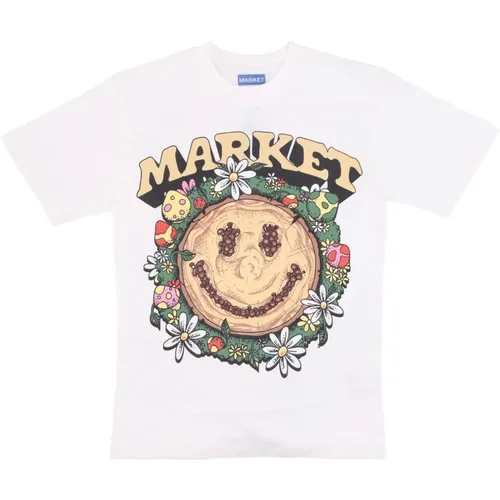 T-Shirts, male, , Size: XL Cloud Smiley Tee Mens T-Shirt - Market - Modalova