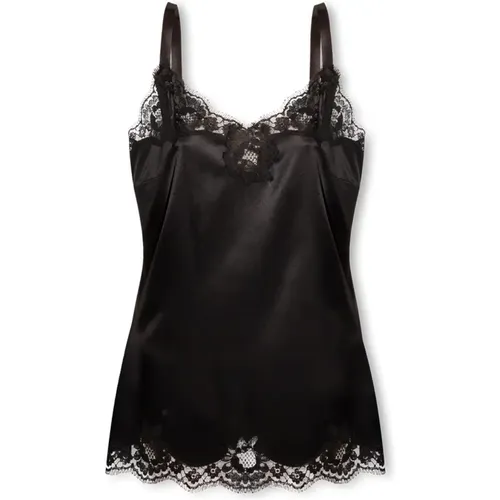 Sleeveless Tops, female, , Size: XS Lingerie top - Dolce & Gabbana - Modalova