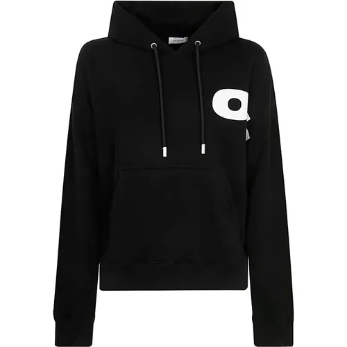 Schwarz Weiß Logo Skate Hoodie , Herren, Größe: M - Off White - Modalova