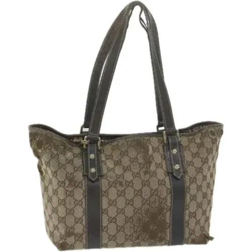 Pre-owned Tote Bags, female, , Size: ONE SIZE Pre-owned Canvas totes - Gucci Vintage - Modalova