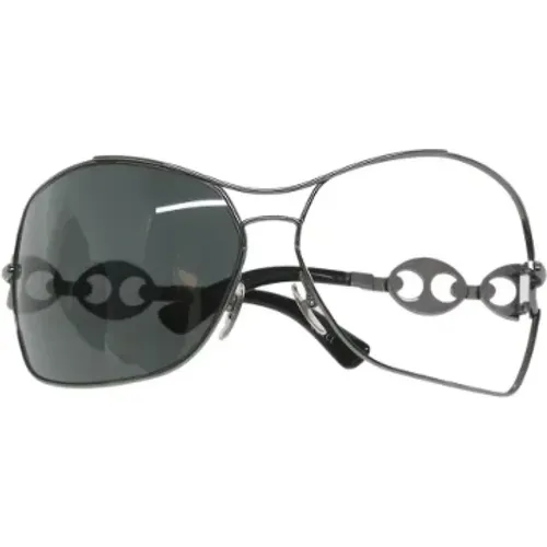 Pre-owned Accessories, female, , Size: ONE SIZE Pre-owned Metal sunglasses - Gucci Vintage - Modalova