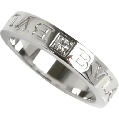 Pre-owned Jewellery, female, , Size: ONE SIZE Pre-owned White Gold rings - Bvlgari Vintage - Modalova