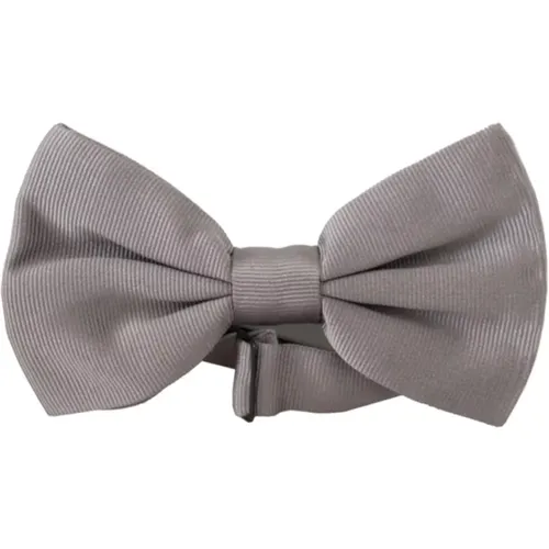 Bowties, male, , Size: ONE SIZE Stunning Silk Bow Tie - Dolce & Gabbana - Modalova