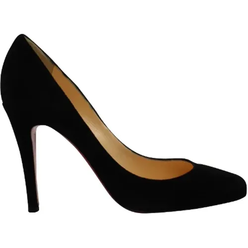 Pre-owned Suede heels , female, Sizes: 3 1/2 UK - Christian Louboutin Pre-owned - Modalova