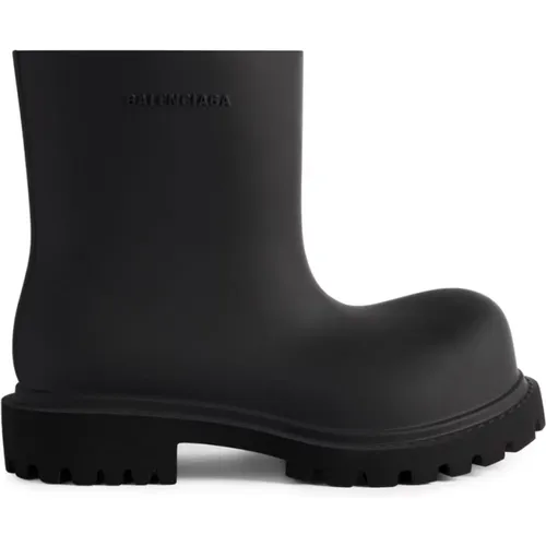 Rain Boots, male, , Size: 7 US Logo-Embossed Ankle Boots - Balenciaga - Modalova