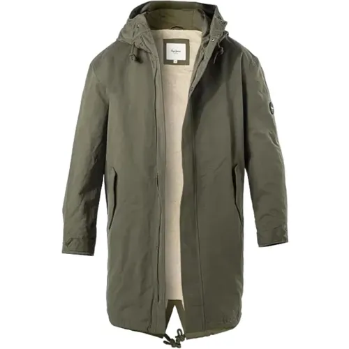 Parkas, male, , Size: S Modern Functional Parka Thander - Pepe Jeans - Modalova