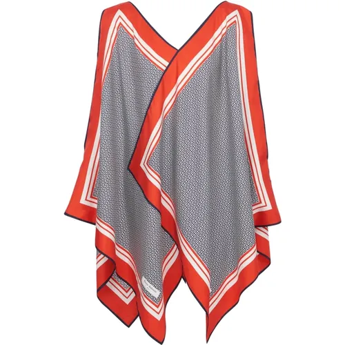 Asymmetrisches Tunika-Kleid mit monogrammiertem Schal - Balmain - Modalova