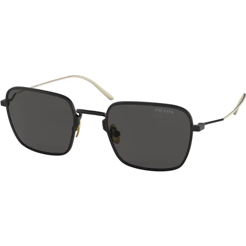 Stylish Sunglasses with Dark Grey Lenses , female, Sizes: 52 MM - Prada - Modalova