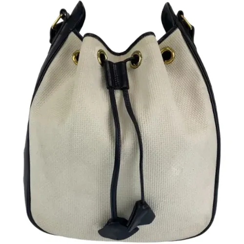 Pre-owned Bucket Bags, female, , Size: ONE SIZE Pre-owned Leather shoulder-bags - Yves Saint Laurent Vintage - Modalova