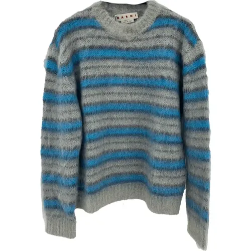 Striped Round Neck Sweater , male, Sizes: M, S, L - Marni - Modalova