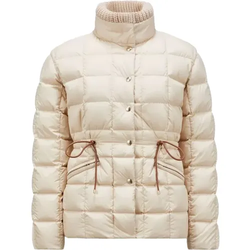 Short Down Jacket with Knitted Collar , female, Sizes: S, M, L - Moncler - Modalova